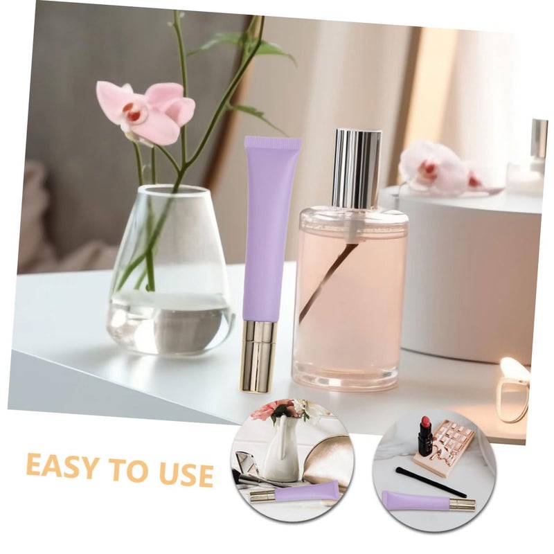 FRCOLOR 2pcs 20ml Zinc Alloy Massage Head Refillable Eye Cream Tubes Travel Essential Oil Dispenser - Image 4